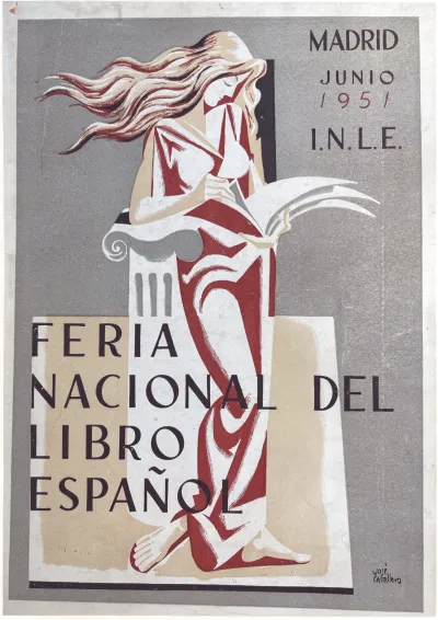 Cartel de la Feria Nacional del Libro Español. Madrid, Junio 1951 I.N.L.E. Autor: José Caballero