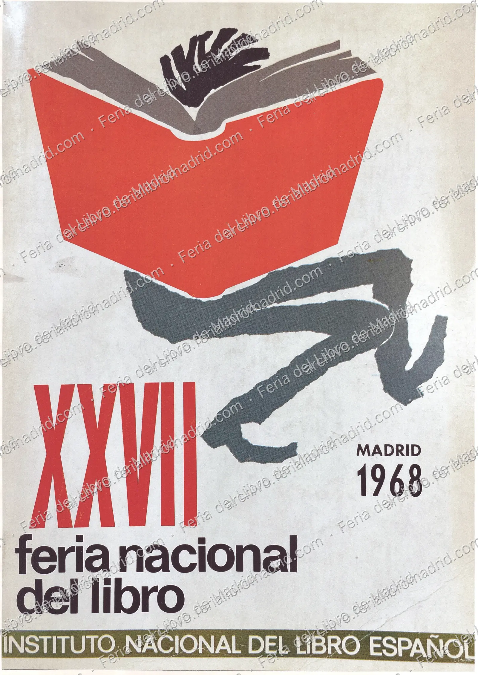 Cartel de la XXVII Feria Nacional del Libro. Instituto Nacional del Libro Español. Madrid, 1968 — página 1