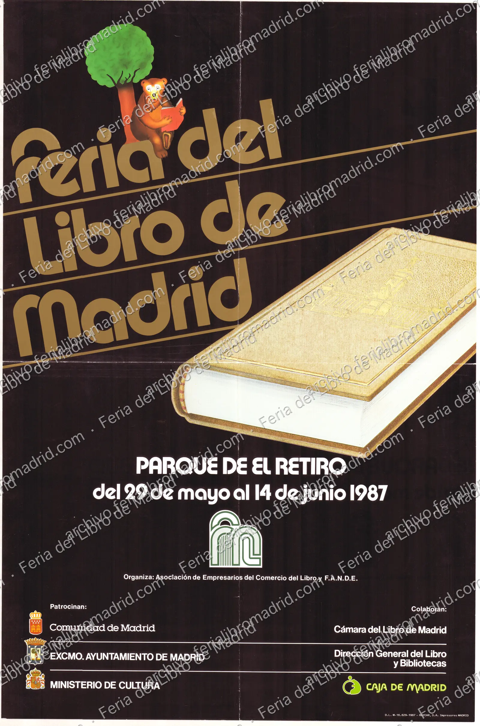 Feria del Libro de Madrid, organiza Asociación de Empresarios de Comercio del Libro y FANDE, del 29 de mayo al 14 de … — página 1