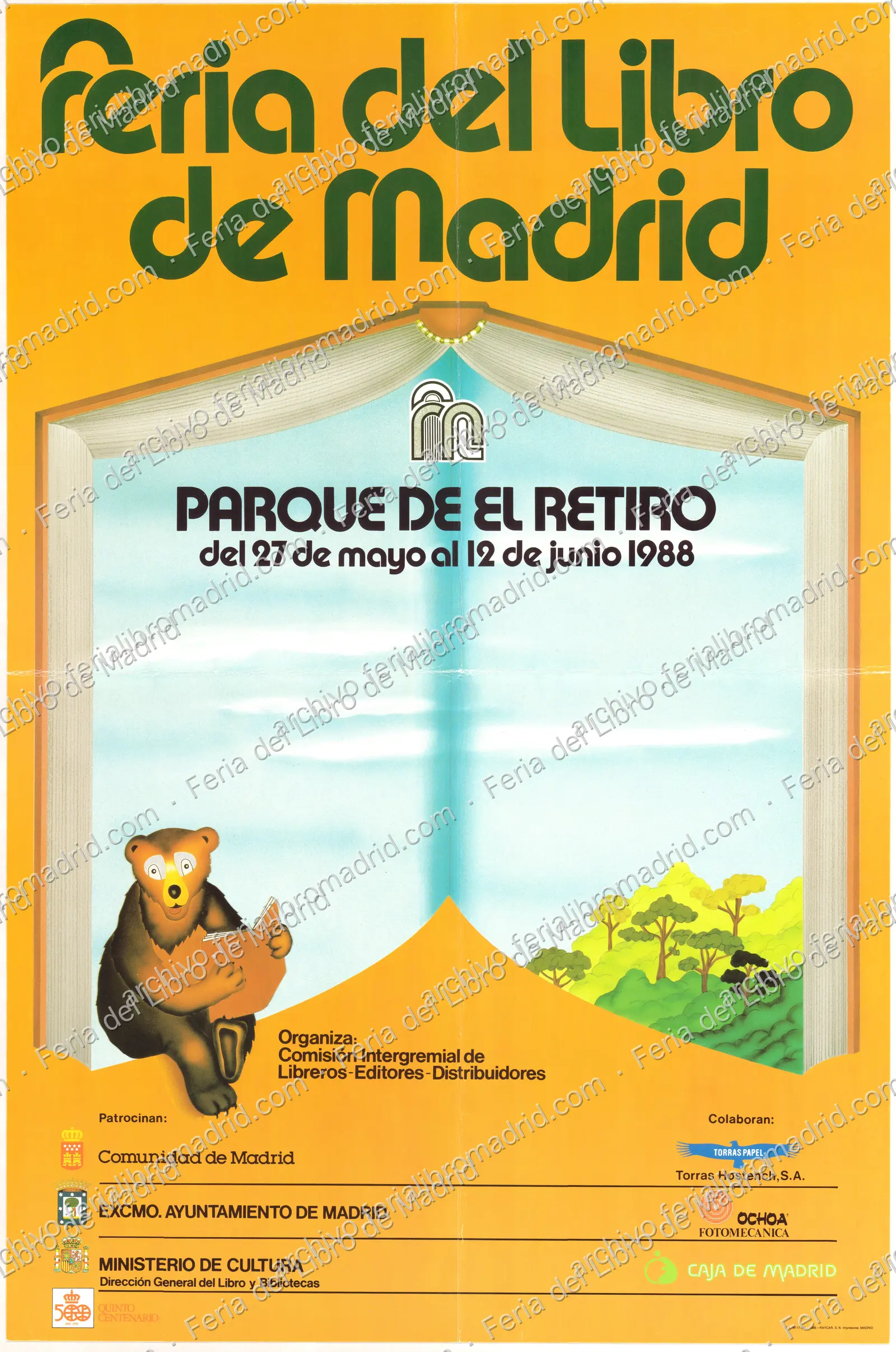 Feria del Libro de Madrid, organiza Comisión Intergremial de Libreros-Editores-Distribuidores, del 27 de mayo al 12 d… — página 1