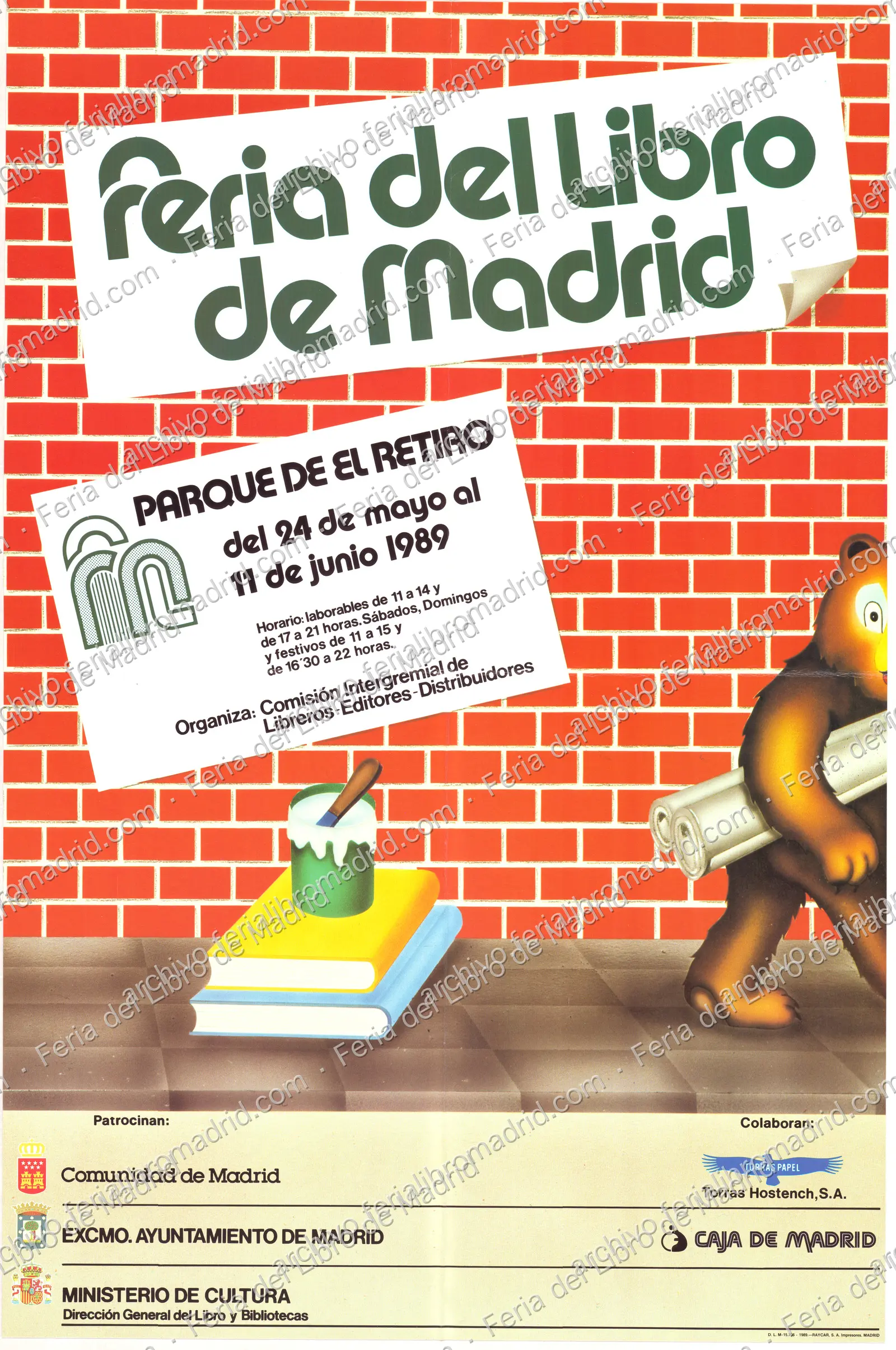 Feria del Libro de Madrid, organiza Comisión Intergremial de Libreros-Editores-Distribuidores, del 24 de mayo al 11 d… — página 1