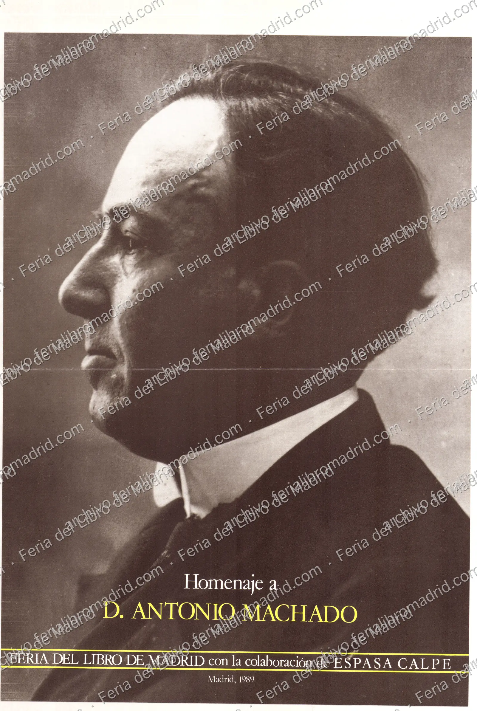 Cartel del Homenaje a D. Antonio Machado — página 1