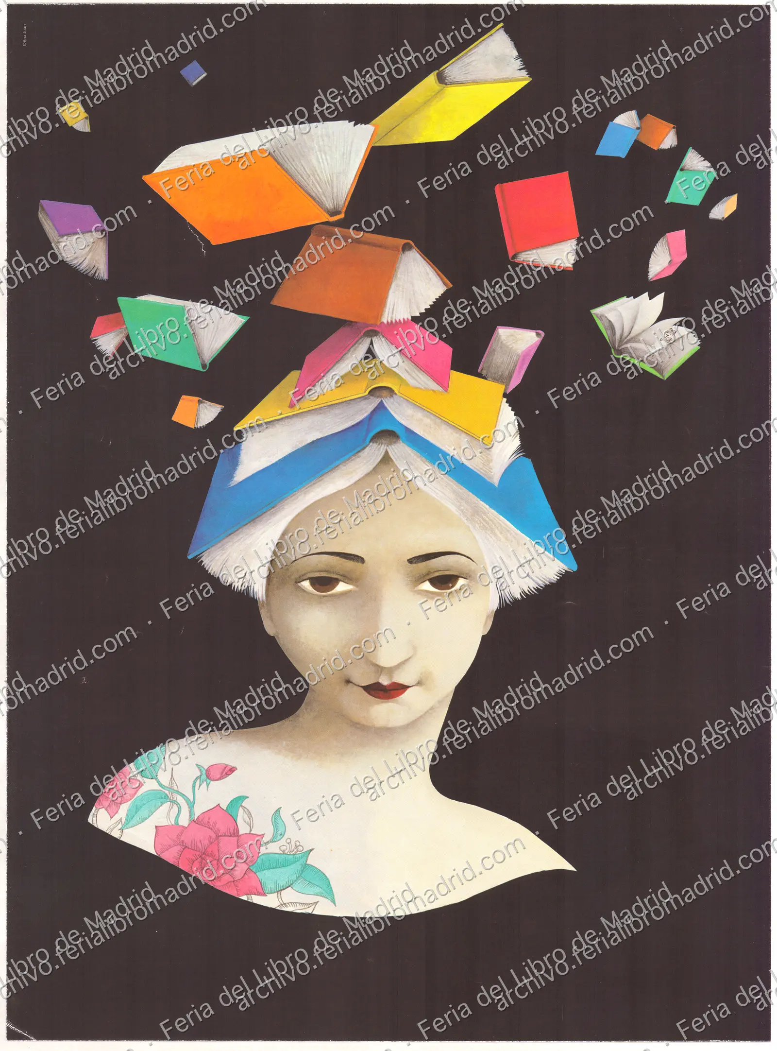 Prueba de composición para decorar un autobús con el cartel Feria del Libro de Madrid, del 26 de mayo al 11 de junio … — página 1