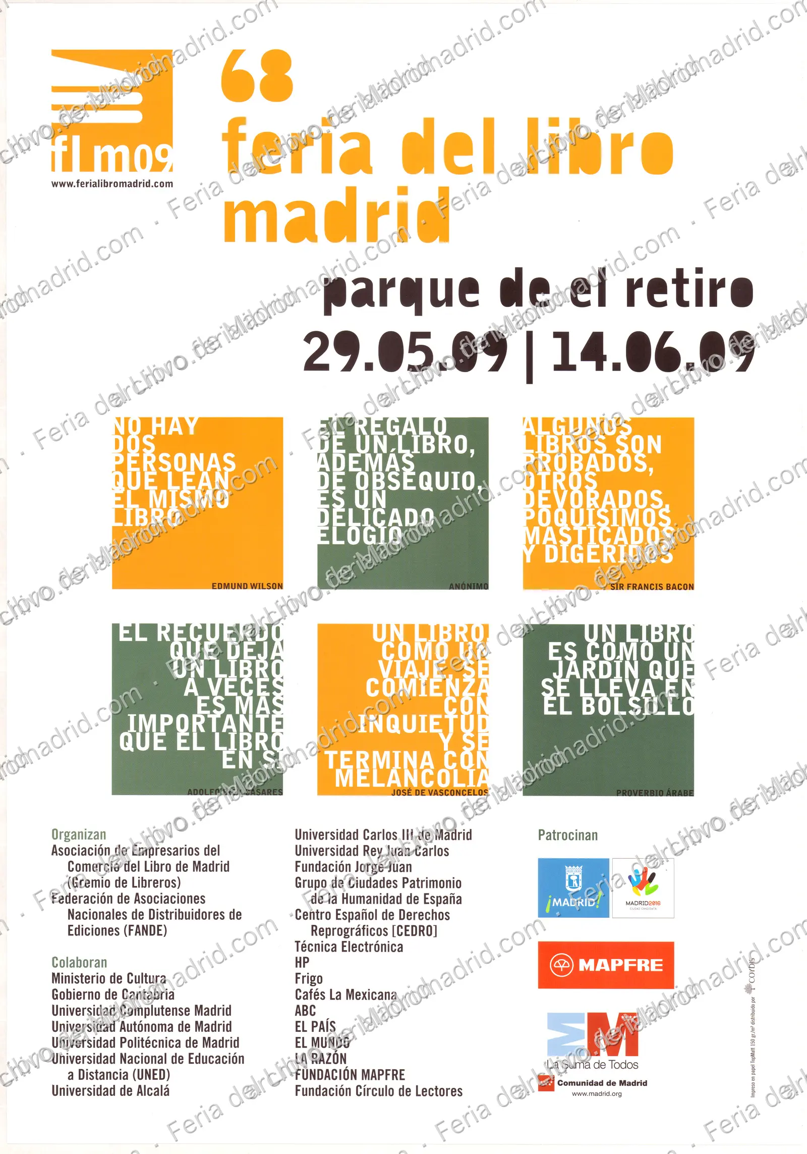 Feria del Libro de Madrid, del 29 de mayo al 14 de junio 2009 — página 1