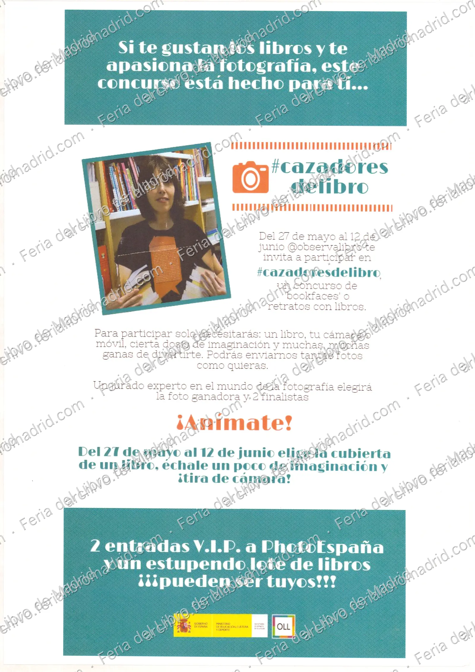 Cartel del concurso Cazadores de libro — página 1
