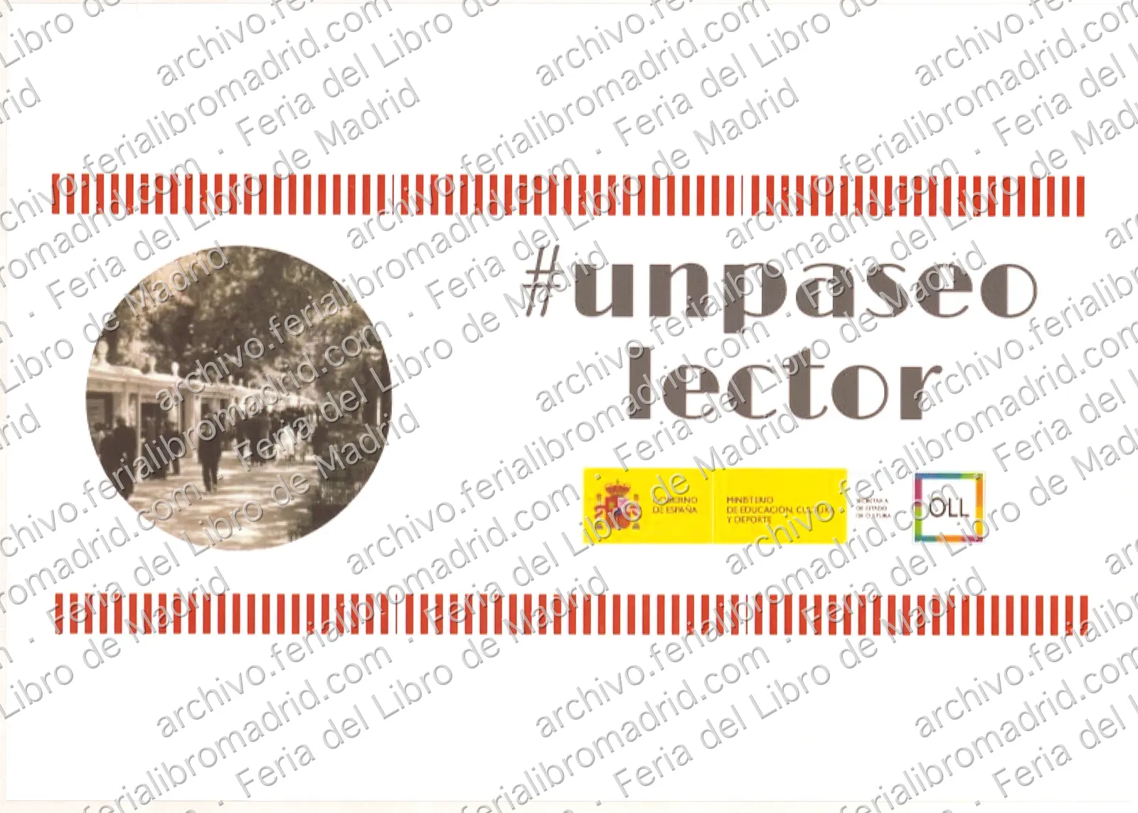 Cartel de la campaña #unpaseolector organizado por el Observatorio de la Lectura y el Libro — página 1