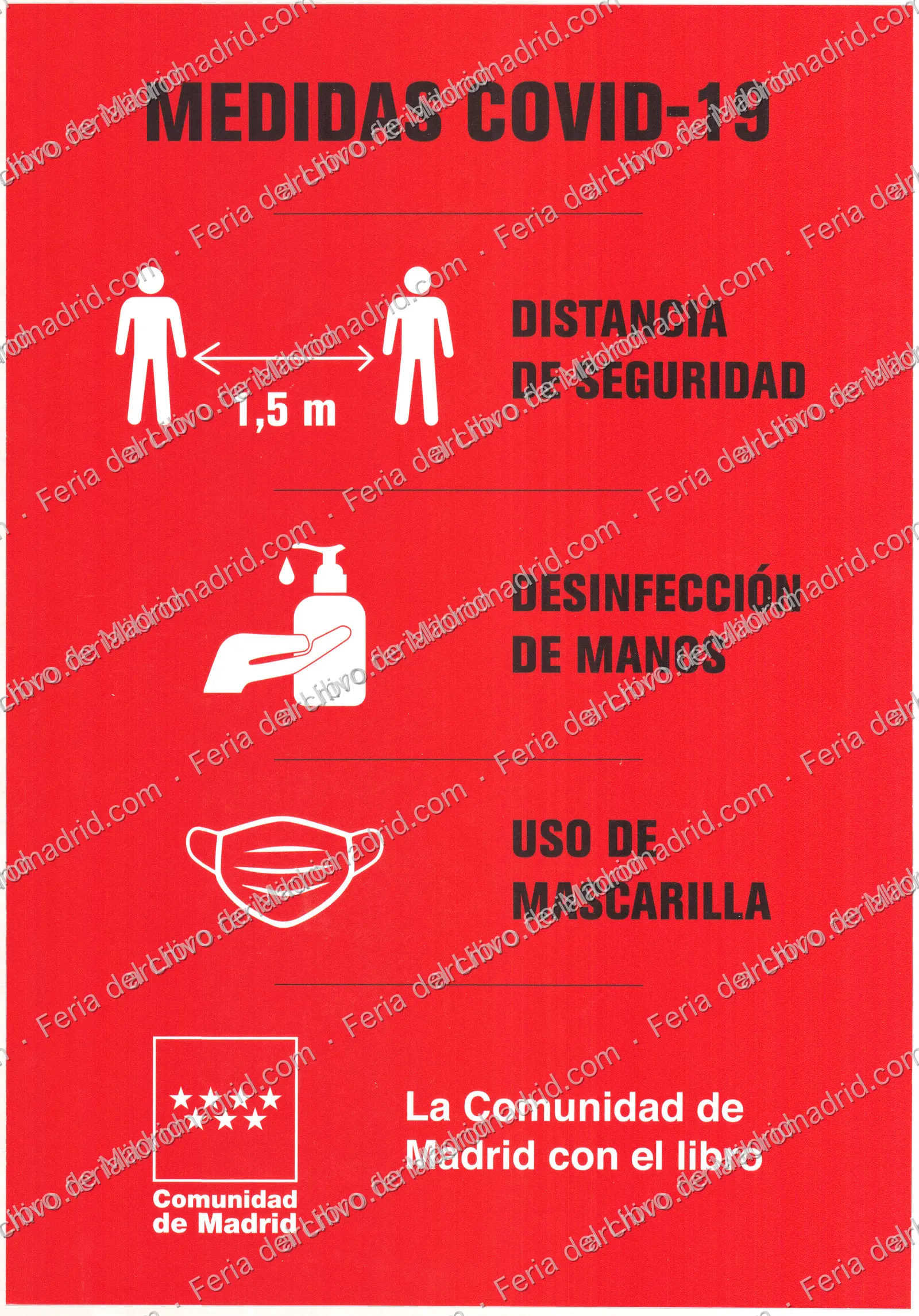 Cartel-pegatina de Medidas Covid-19 — página 1