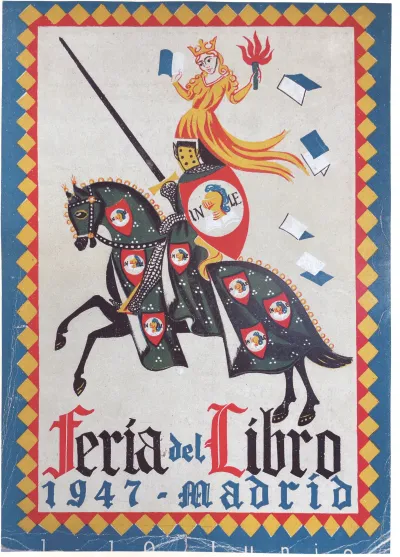 Cartel de la Feria del Libro 1947 Madrid