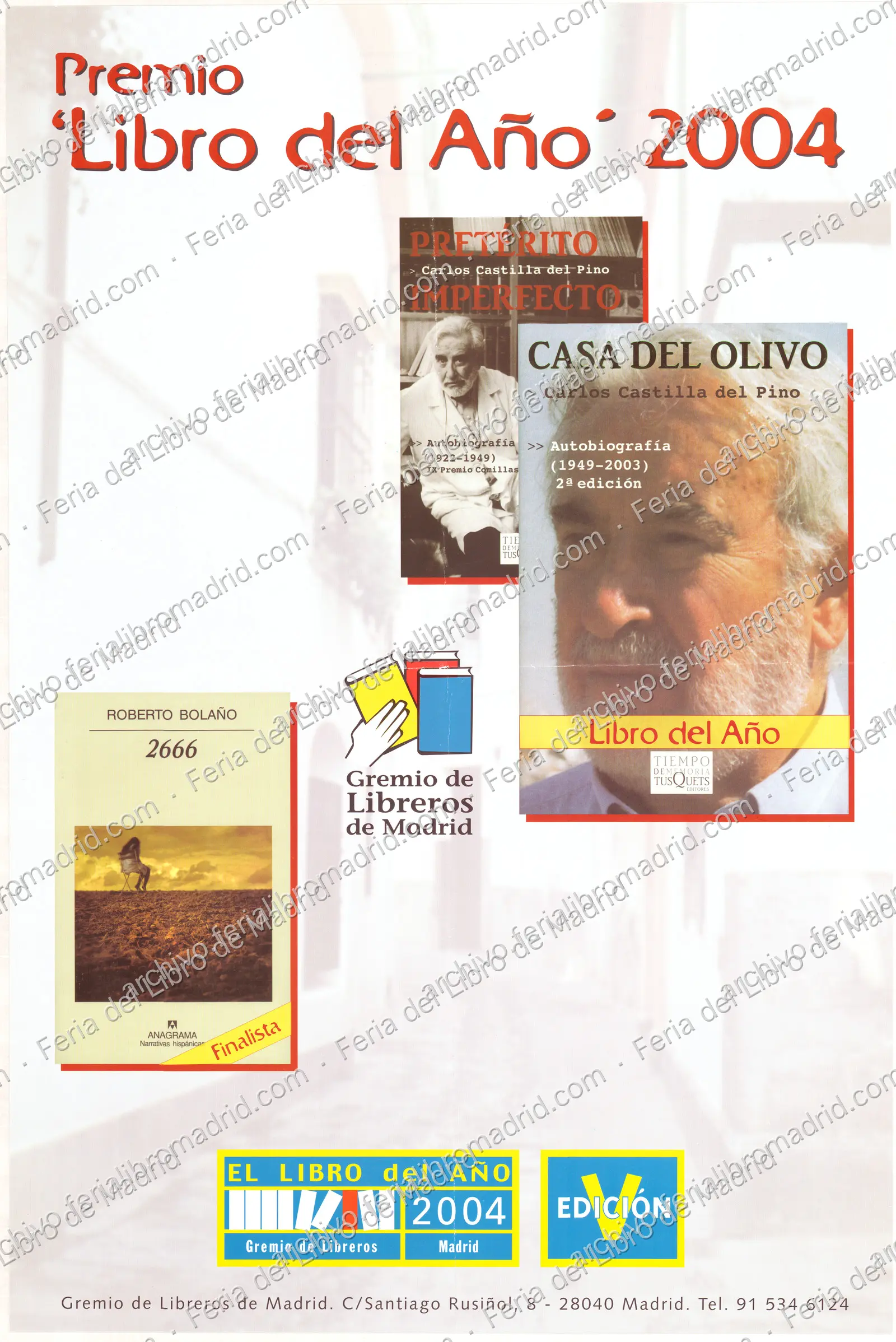 Cartel Premio Libro del Año 2004 — página 1