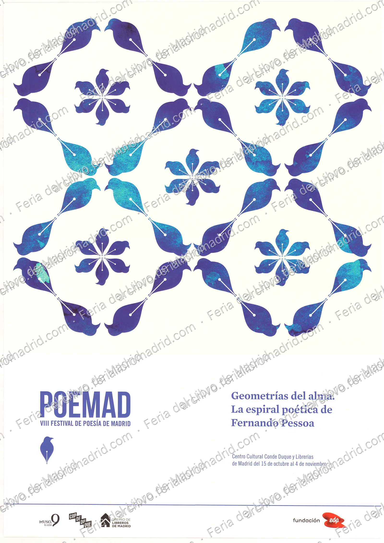 Cartel de Poemad VIII Festival de Poesía de Madrid, 15 de octubre al 4 de noviembre 2018 — página 1