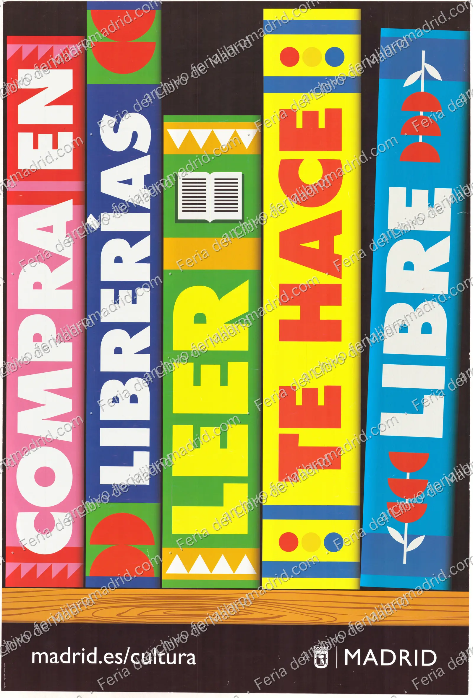 Cartel "Compra en librerías leer te hace libre" — página 1
