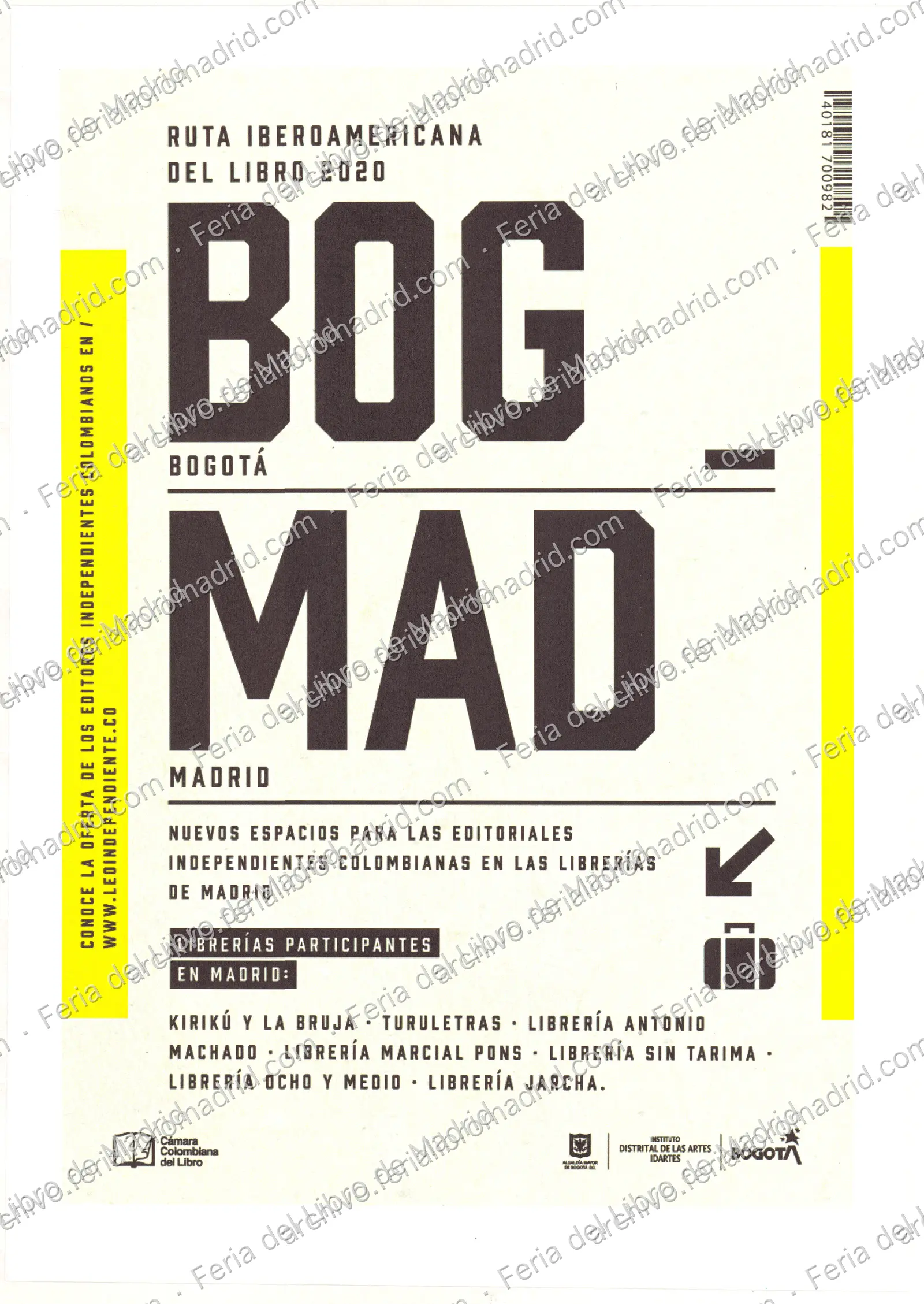 Cartel de Ruta Iberoamericana del Libro 2020 — página 1